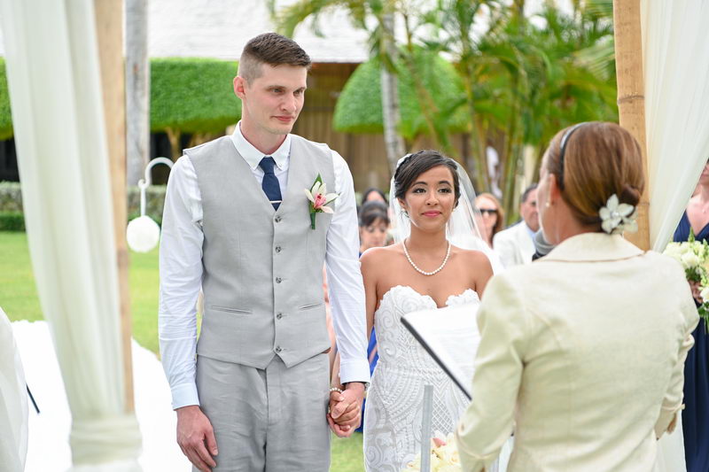 Bride and groom at Paradisus Punta Cana wedding