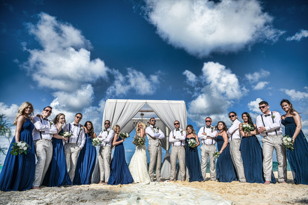 Traditional bridal party photography