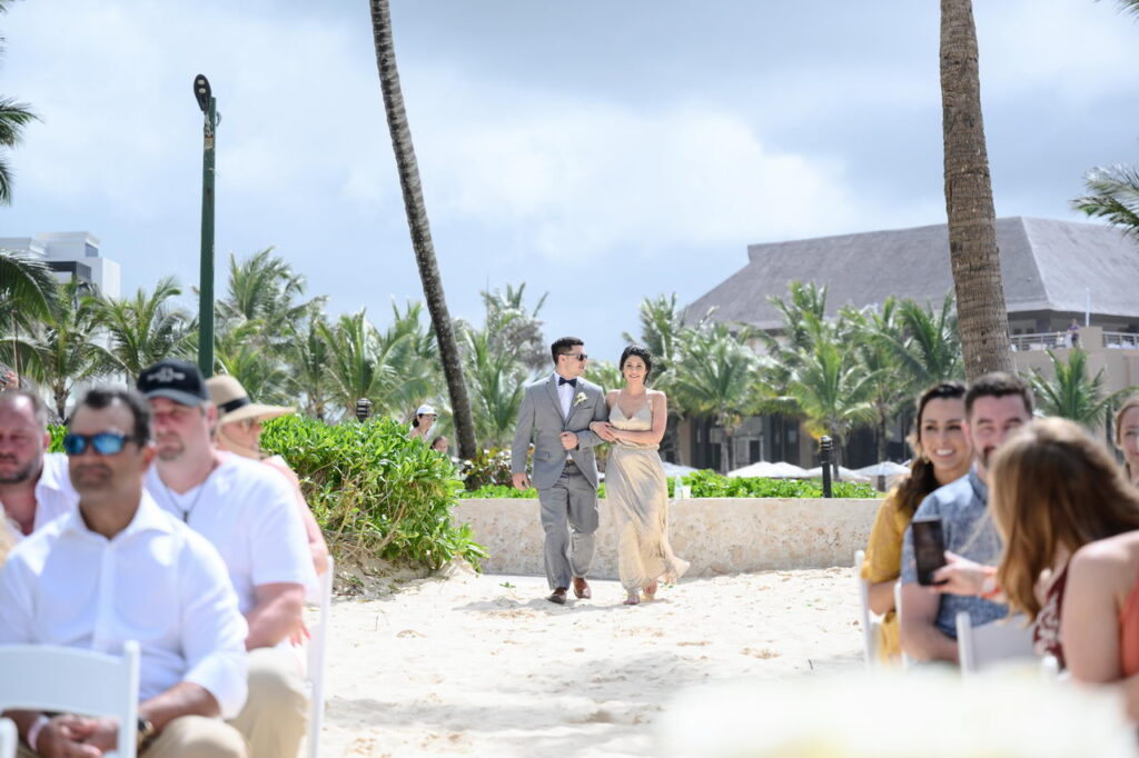 Down the aisle Trumpet Beach HRPC