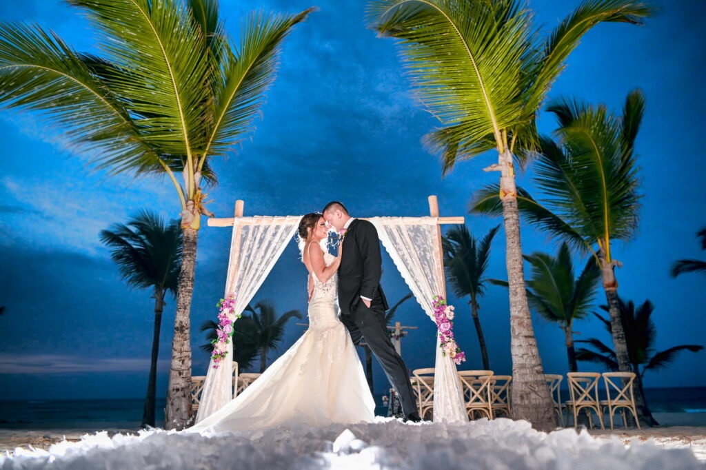 Trumpet Beach Hard Rock Punta Cana wedding photographer