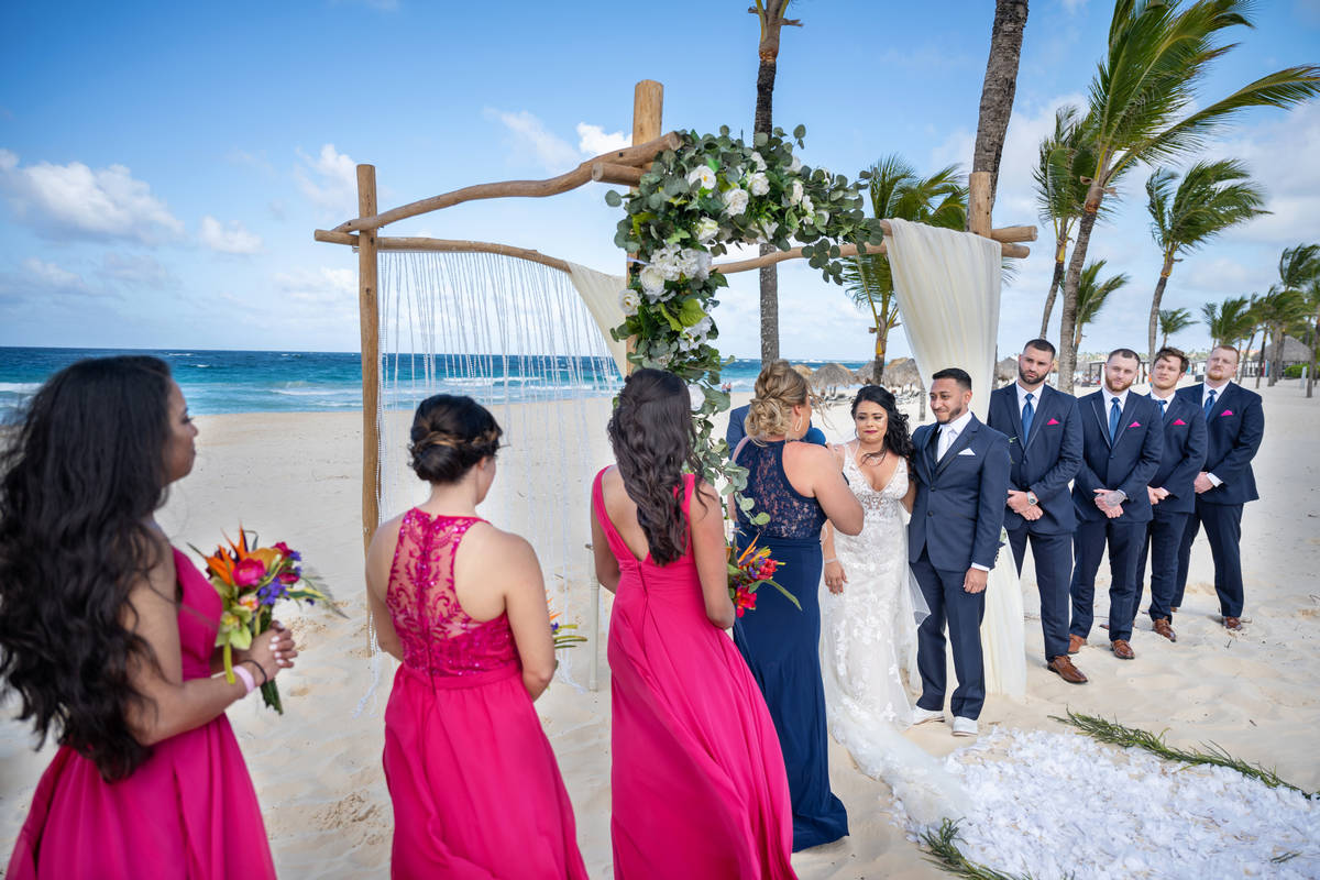Isla Beach Hard Rock wedding ceremony