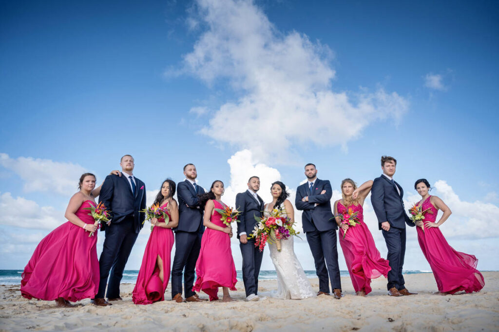 Cool bridal party