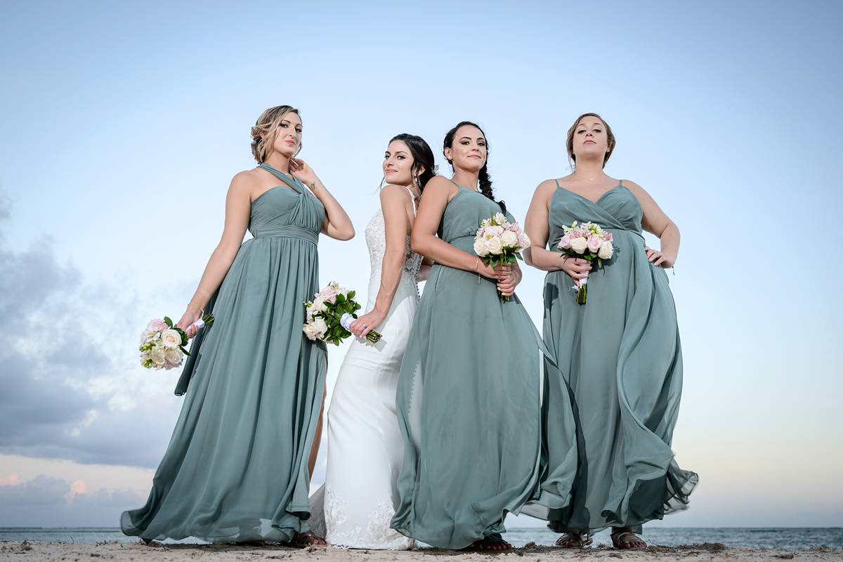 Cap Cana bridesmaids photo by Photo Cine Art