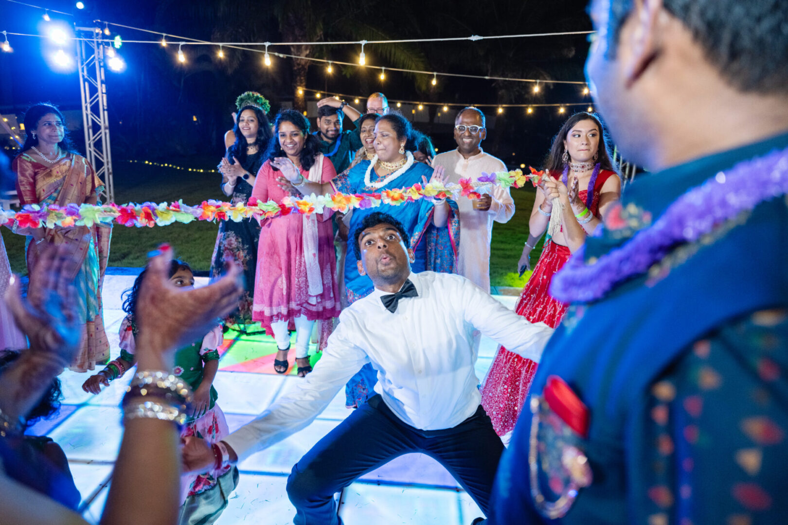 Lit party at Indian wedding Punta Cana