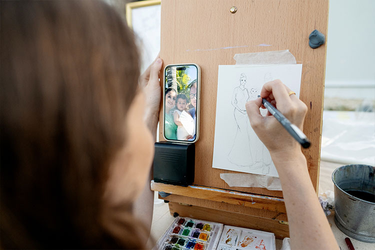 Live paintings by Marina
