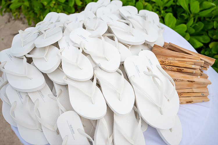 Forever Wedding Favors Personalized Flip-Flops
