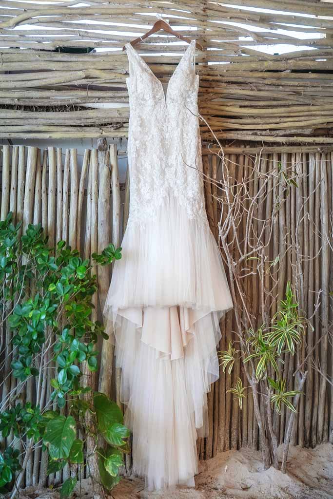 Wedding dress to pack for a destination wedding in Punta Cana