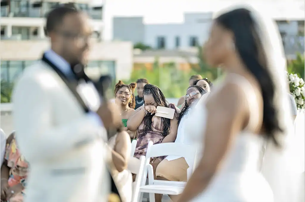 emotional groom's vows